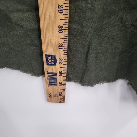 Torrid Long Sleeve Button Down Dress Women Size 2 Plus Linen Blend V Neck - Picture 8 of 11